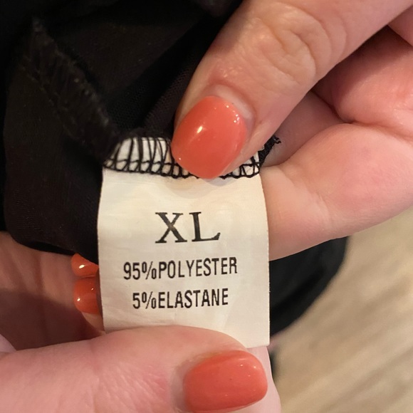 Black Flounce Sleeve 3/4 Blouse - Picture 5 of 5